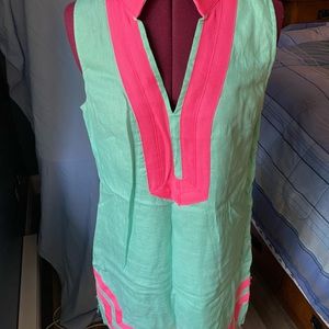 Aqua & Hot Pink Dress